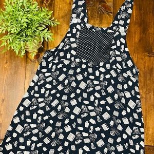 Jenny Helene black &  cream jump dress size L